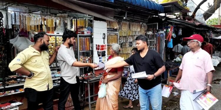 Jaffnaஜனாதிபதி வேட்பாளர் நுவன் போபகேயை ஆதரித்து போராட்ட முன்னணியின் பிரச்சாரம்