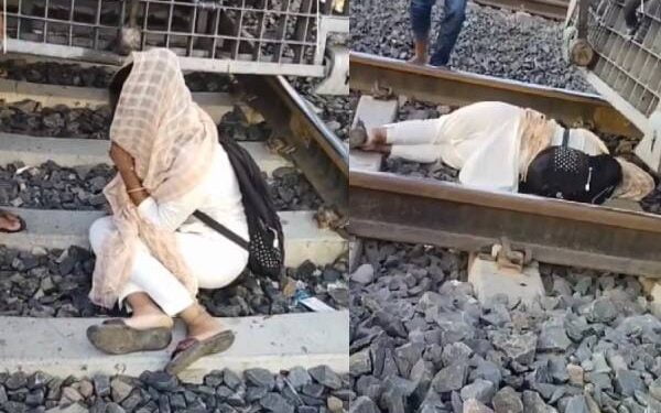 காதல் பிரச்சனையால் உயிரை மாய்த்துக்கொள்ள வந்தபோது ரயில் தண்டவாளத்தில் அசந்து தூங்கிய இளம் பெண்!
