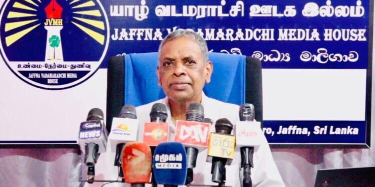 இலங்கை தமிழரசுக் கட்சியின் லண்டன் கிளை உறுப்பினர் சின்னத்தைரை சிறிவாஸ் ஊடக சந்திப்பு.