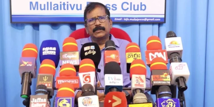 புதுக்குடியிருப்புகந்தையா சிவநேசனுக்கு ஆதரவாக தேர்தல் பரப்புரை கூட்டம்