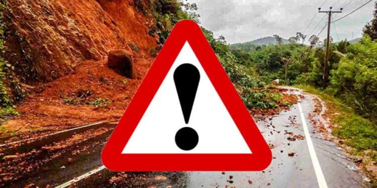 ஐந்து மாவட்டங்களுக்கு மண்சரிவு எச்சரிக்கை.