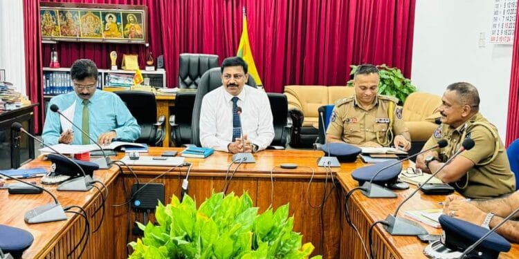 தேர்தல் பாதுகாப்பு ஏற்பாடு தொடர்பான கலந்துரையாடல்.