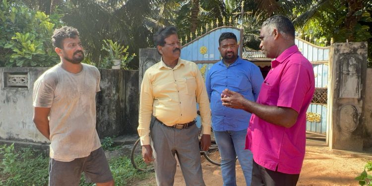 அமைச்சரின் சாரதியால் தாக்கப்பட்ட நபரை நேரில் பார்வையிட்ட ரவிகரன் எம்.பி