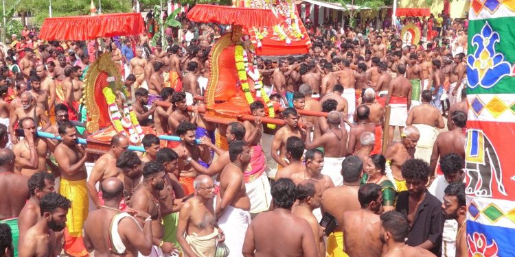 மன்னார் திருக்கேதீஸ்வர ஆலயத்தில் சிறப்பாக இடம்பெற்ற பஞ்ச ரத உற்சவம்!