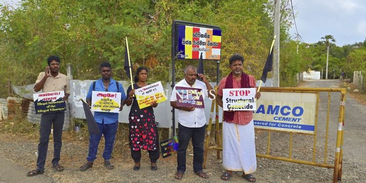 சட்டவிரோத திஸ்ஸ விகாரைக்கு எதிராக இன்று ஆர்ப்பாட்டம் முன்னெடுப்பு