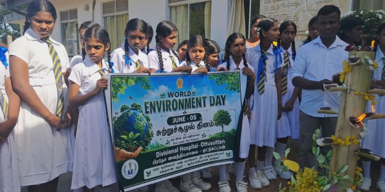 ஒட்டுசுட்டான் பிரதேச வைத்தியசாலை வளாகத்தில் 300 மரக்கன்றுகள் நாட்டி வைப்பு