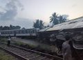 ரம்புக்கனையில் தடம் புரண்ட ரயில்