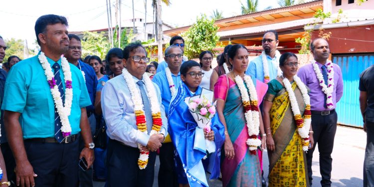 தேசிய ரீதியில் முதலிடம் பெற்ற மாணவனுக்கு விசேட பாராட்டு