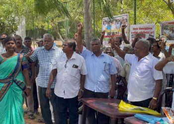 மயிலிட்டியில் 14ஆவது வாரமாக தொடரும் போராட்டம்