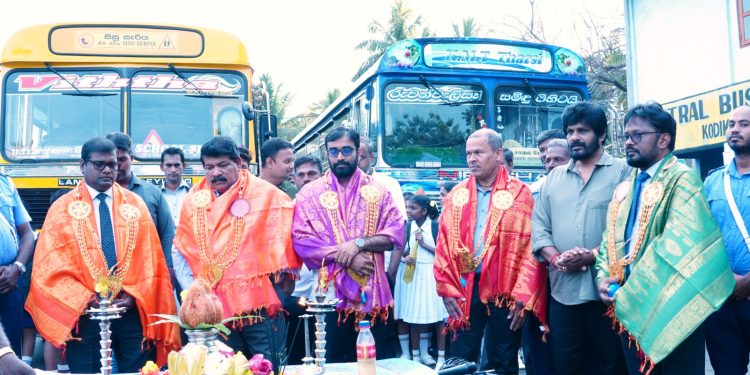 யாழில்.’சிசு செரிய’ பாடசாலைப் பேருந்துச் சேவை ஆரம்பம்