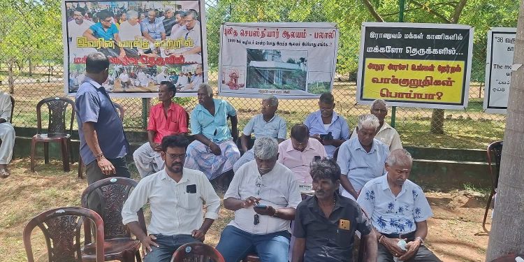 காணிகளை விடுவிக்க கோரி போராட்டம் முன்னெடுப்பு
