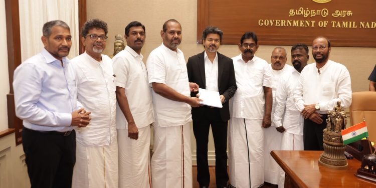 தமிழ்நாடு முதலமைச்சர் விஜயை சந்தித்த தமிழ்த் தேசியப் பேரவை குழு