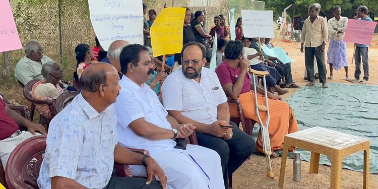 வசாவிளான் மக்களால் முன்னெடுக்கப்பட்ட  போராட்டம்
