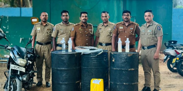 துன்னாலையில் 20 லீட்டர் கசிப்புடன் இருவர் கைது