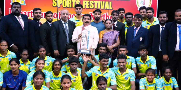 வடமாகாண விளையாட்டு போட்டிகளில் யாழ். மாவட்டம் முதலிடம்