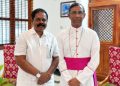 யாழ். ஆயருடன் பா.உ.சிறீதரன்  முக்கிய கலந்துரையாடல்