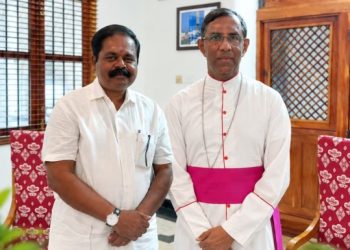 யாழ். ஆயருடன் பா.உ.சிறீதரன்  முக்கிய கலந்துரையாடல்