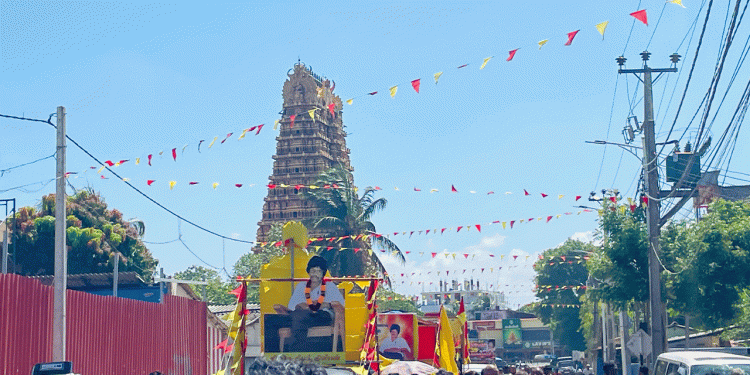 நல்லூரில் தியாக தீபத்திற்கு காவடி