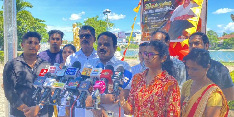மட்டக்களப்பு தியாகதீபம் திலீபனின் 39ஆம் ஆண்டு நினைவேந்தல்