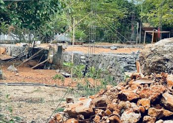 தையிட்டி விகாரை பகுதியில் சட்டவிரோதக் கட்டுமானம்!