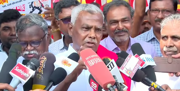 தவெகவில் எந்தவொரு பிரச்சினையிலும் வெளிப்படை இல்லை: மார்க்சிஸ்ட் தலைவர் பெ.சண்முகம்
