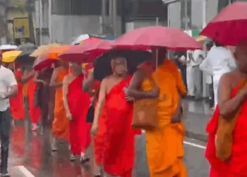 ஞானசார தேரரை விடுதலை செய்ய கோரி பாத யாத்திரை  –  கொழும்பில் பதற்றமான சூழல்